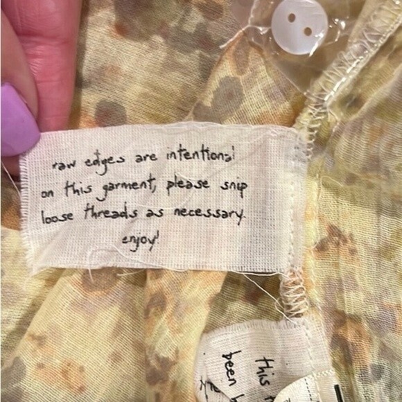 Free People one Eva cotton tunic size small NWOT - Picture 14 of 14